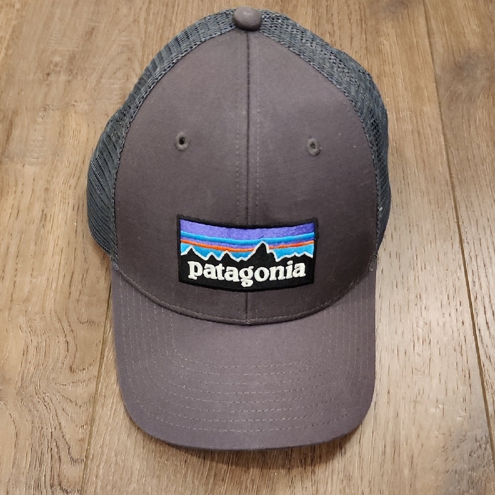 Patagonia LoPro Trucker Hat Forge Gray Adjustable Back Strap Mesh Casual
